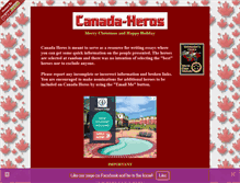 Tablet Screenshot of canada-heros.com